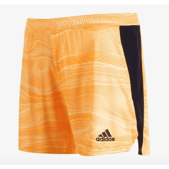 (ADID-GJ7686) Adidas Condivo 21 Womens Goalkeeper Shorts [Acid Orange]