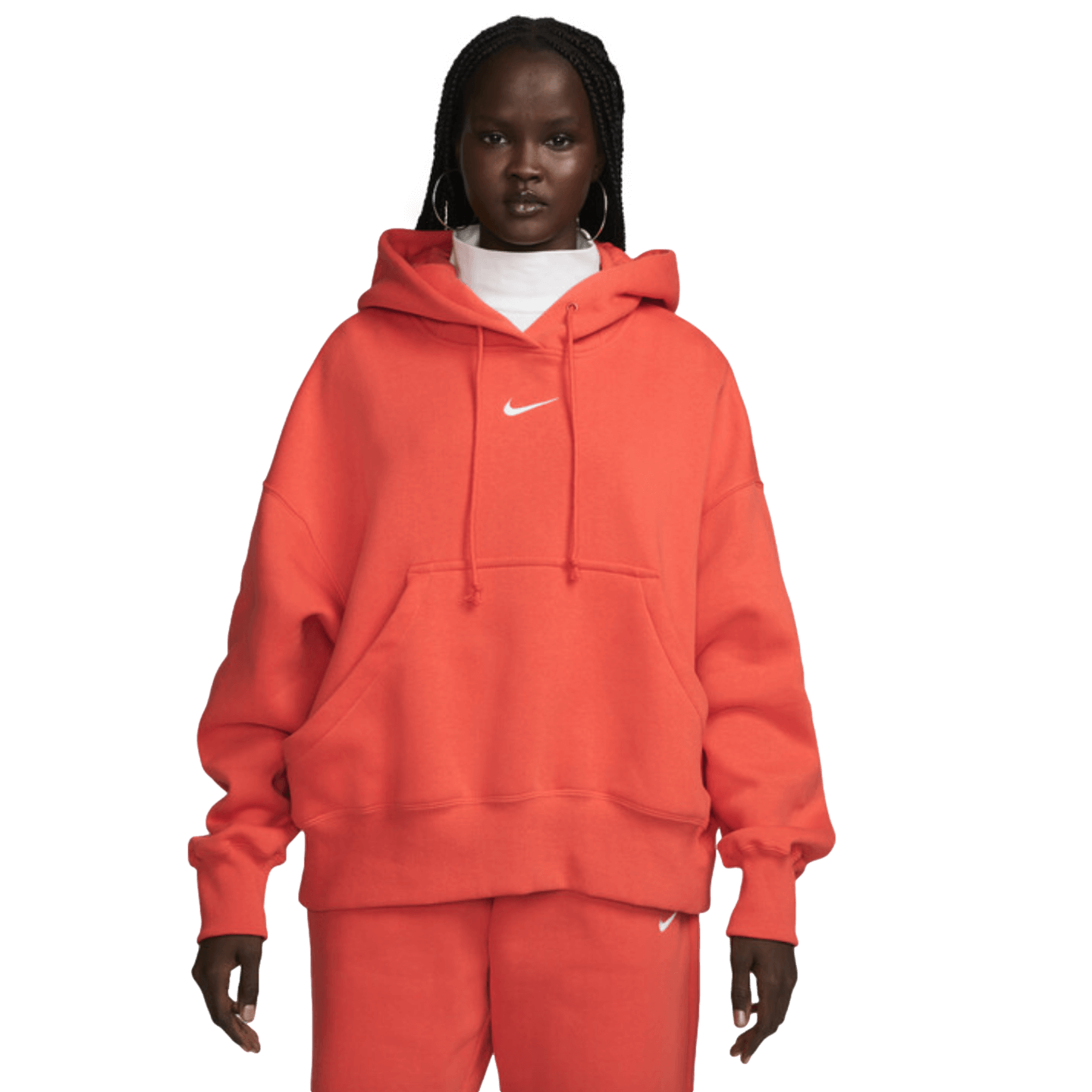Sudadera con capucha extragrande de tejido polar Nike Sportswear Phoenix para mujer