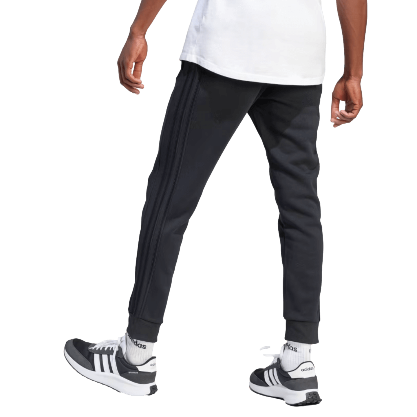 Adidas men's essentials 3s tapered and cuffed pant on sale