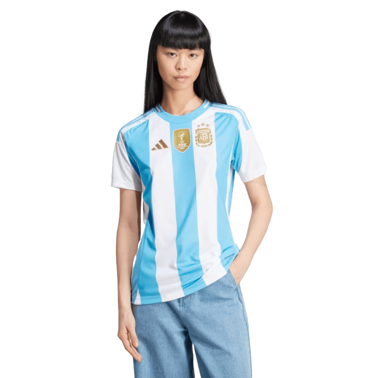 Adidas Argentina 2024 Mujer Home Jersey Futbol IP8386 Negro