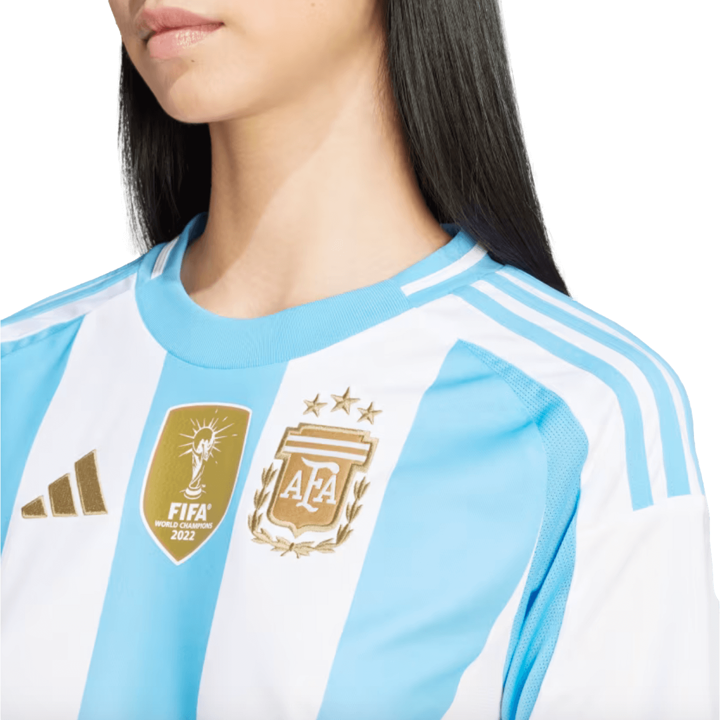 Adidas Argentina 2024 Mujer Home Jersey Futbol IP8386 Negro