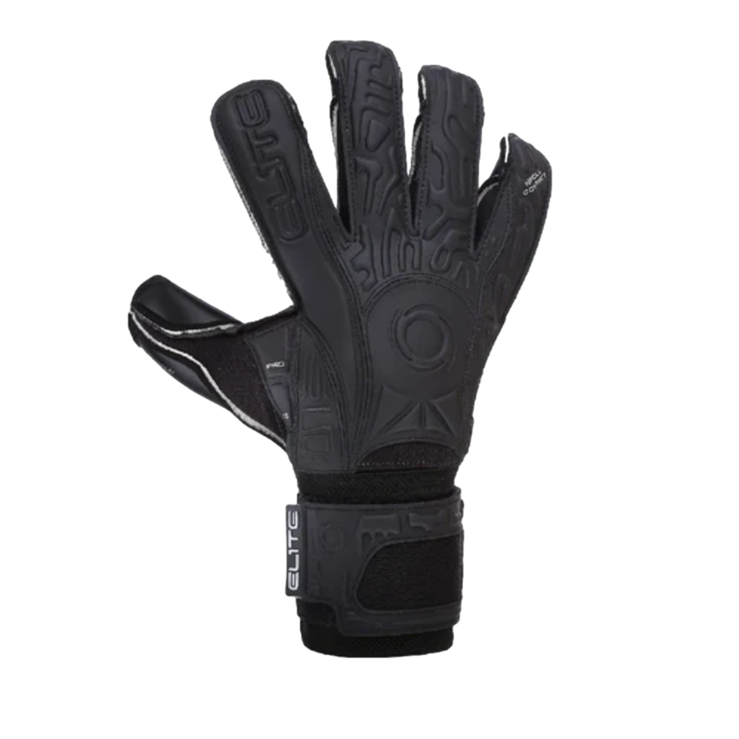 Elite Sport Black Solo Fingersave Goalkeeper Gloves