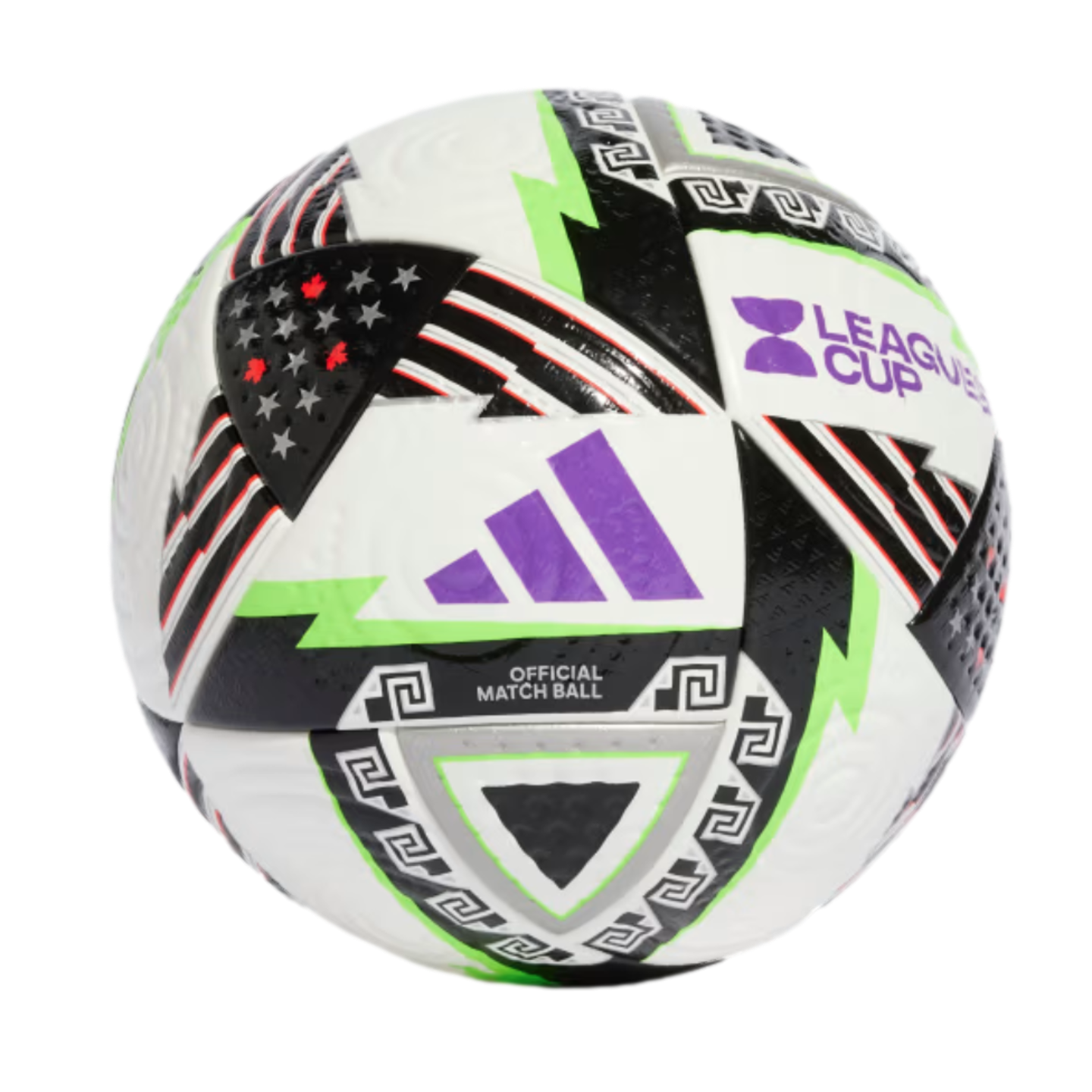 (ADID-IS7442) Balón de partido profesional Adidas League Cup [BLANCO, NEGRO, ACTPUR] (Lanzamiento 1/7/24)