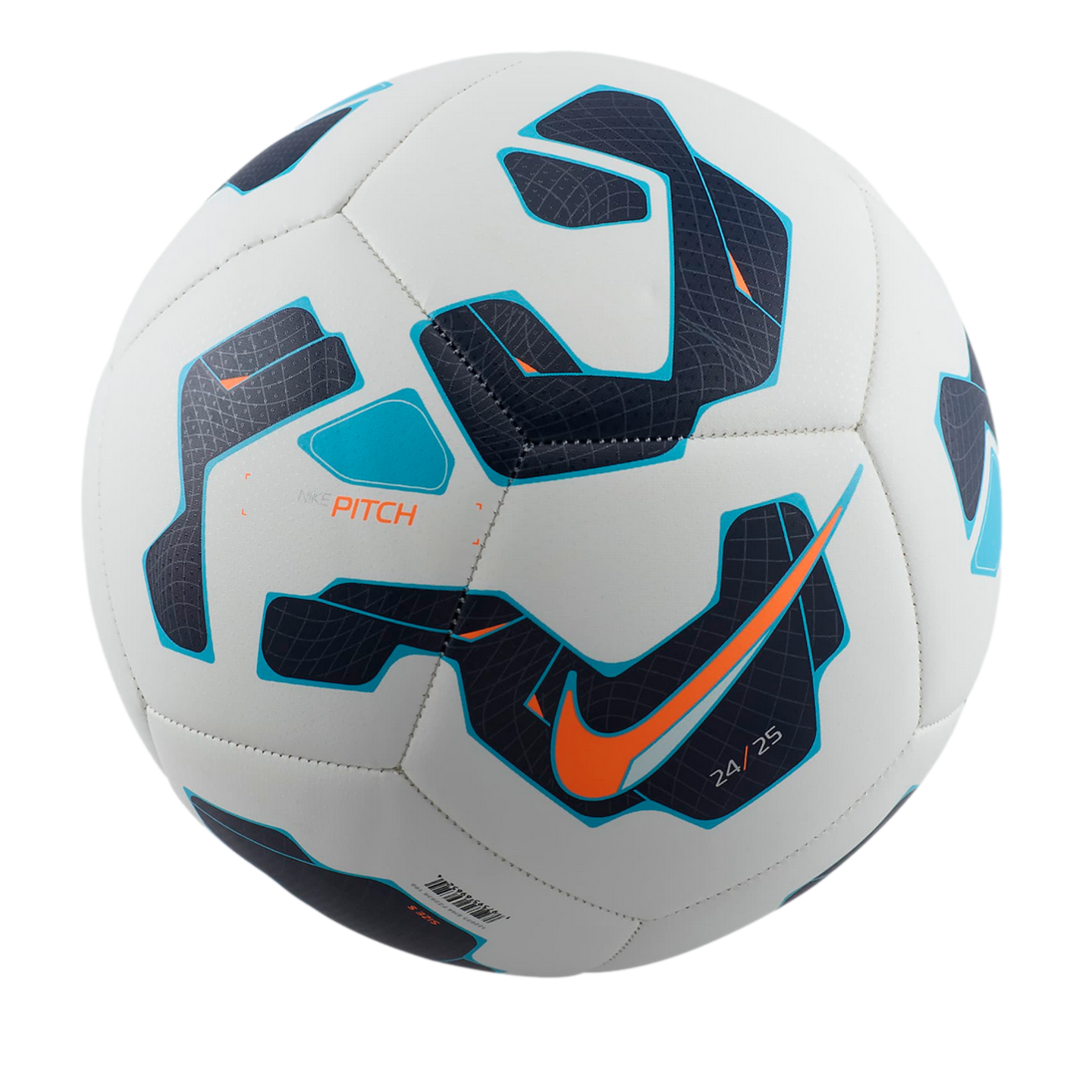 (NIKE-FZ2636-100) Balón Nike Pitch [BLANCO/AZUL NEGRO/HIPER CARMESÍ] (Lanzamiento 1/7/24)