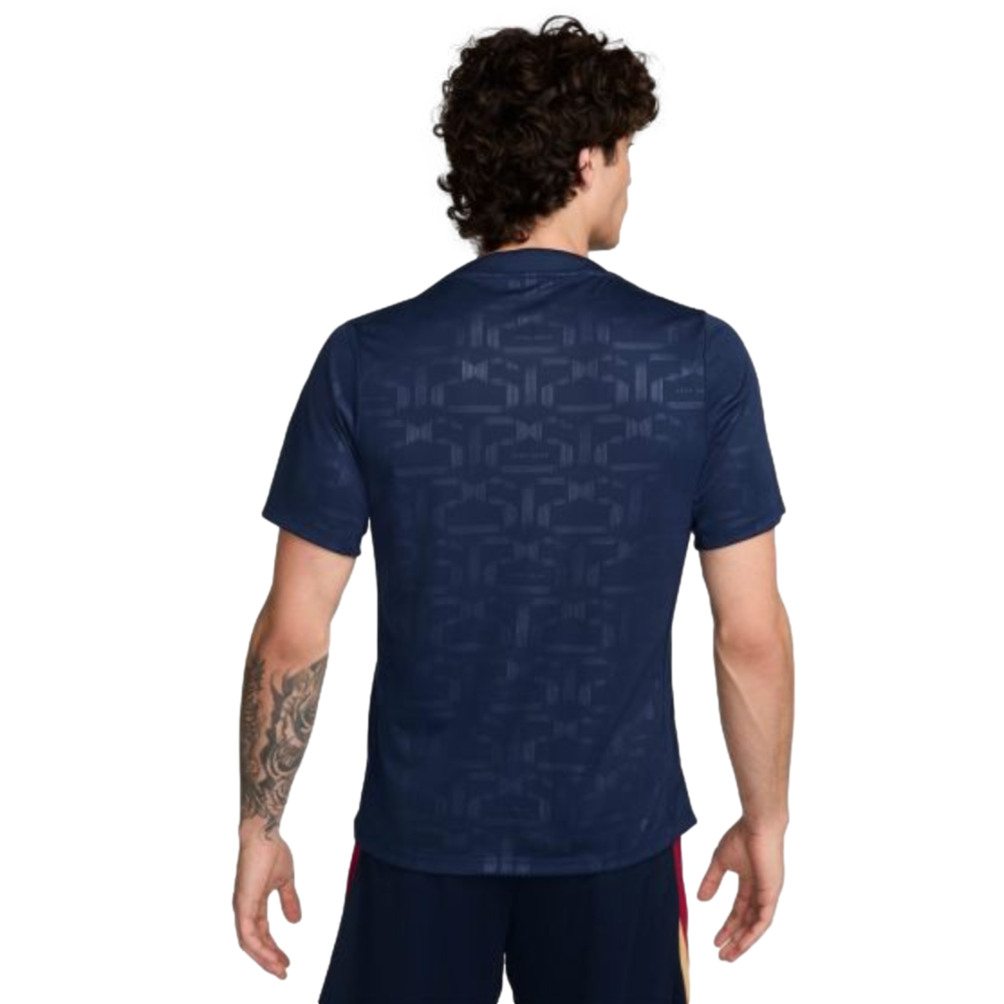 (NIKE-FN9648-411) Camiseta pre-partido Nike Barcelona Academy Pro [MIDNIGHT NAVY/MIDNIGHT NAVY/CLUB GOLD] (Lanzamiento 6/20/24)