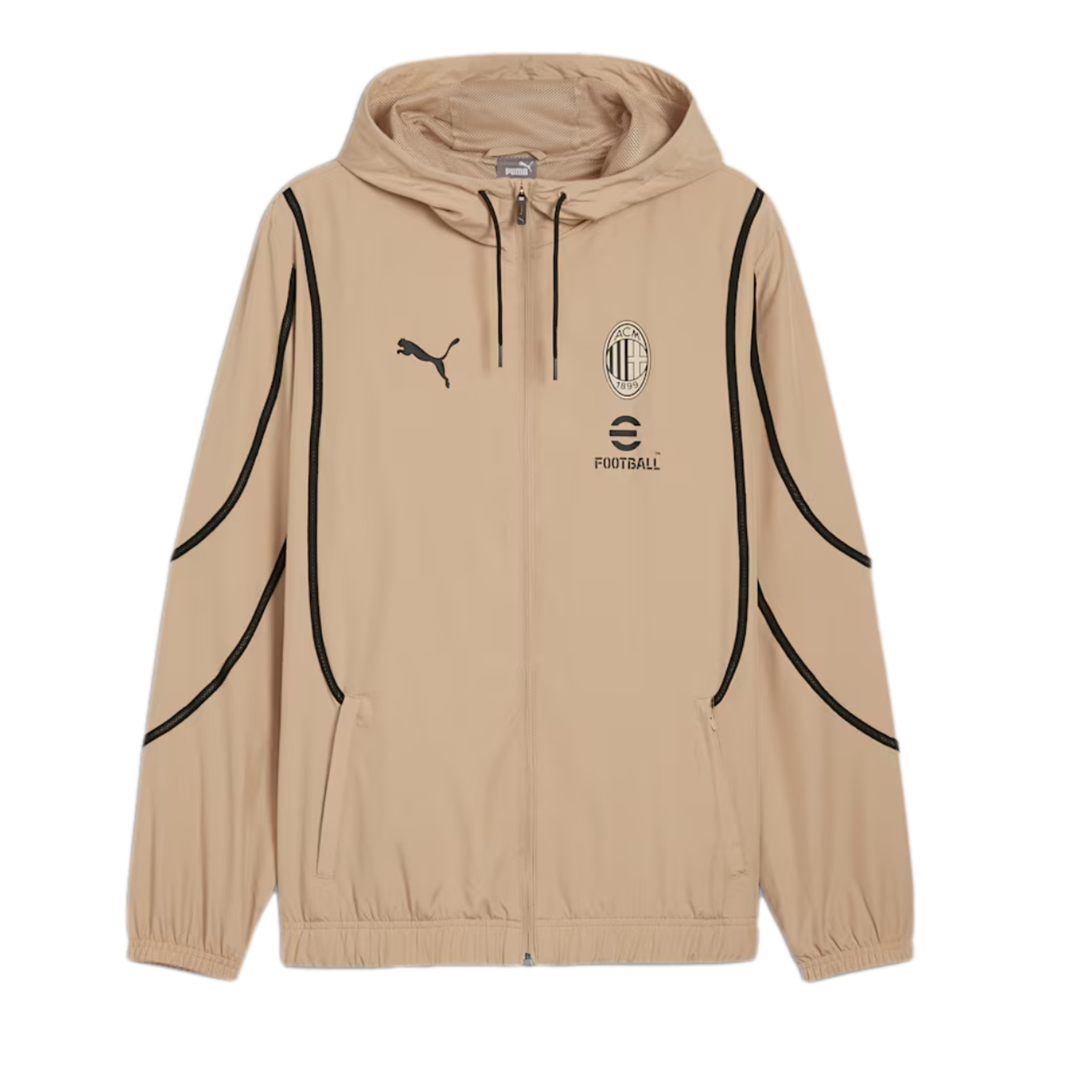 Veste tissée d'avant-match Puma AC Milan