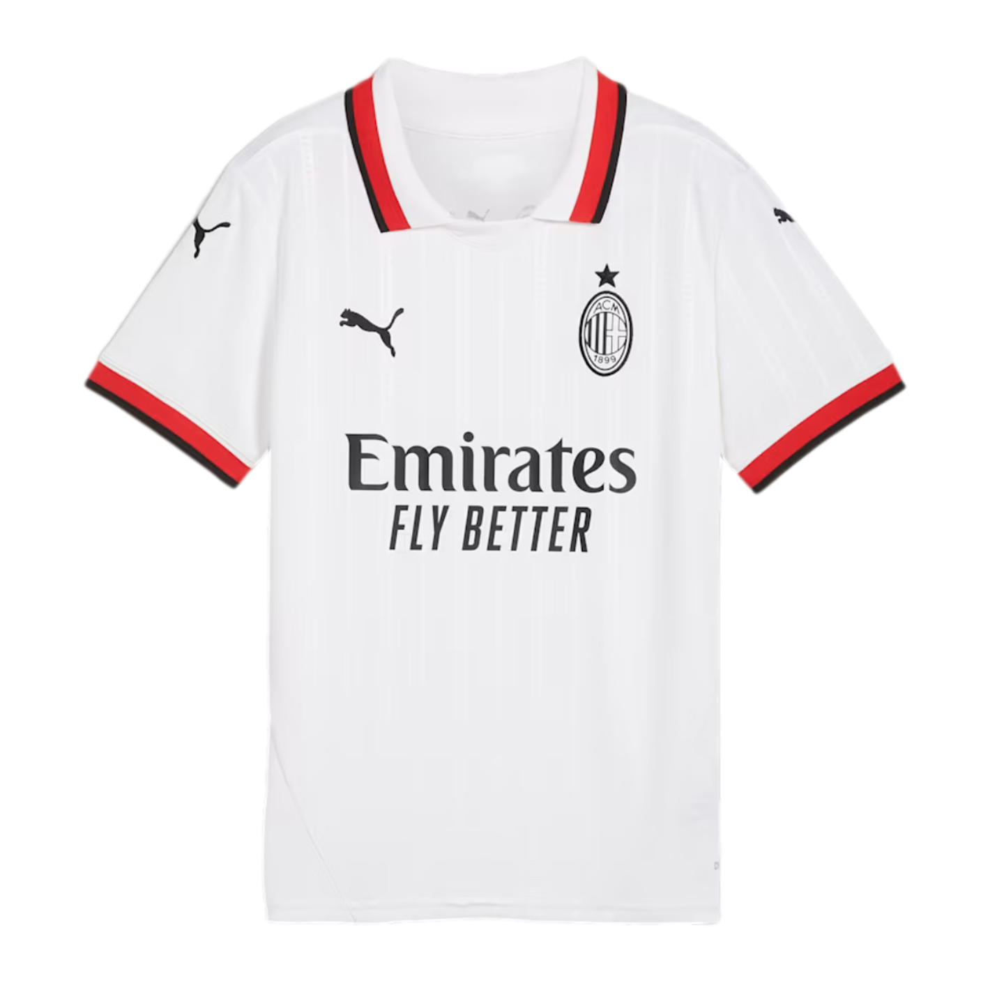 (PUMA-775018-02) Camiseta de visitante juvenil Puma AC Milan 24/25 [BLANCO] (Lanzamiento 29/7/24)