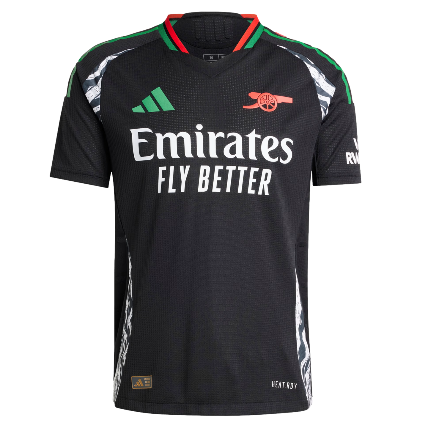 (ADID-IT6147) Camiseta de visitante auténtica Adidas Arsenal 24/25 [NEGRO] (Lanzamiento 8/1/24)