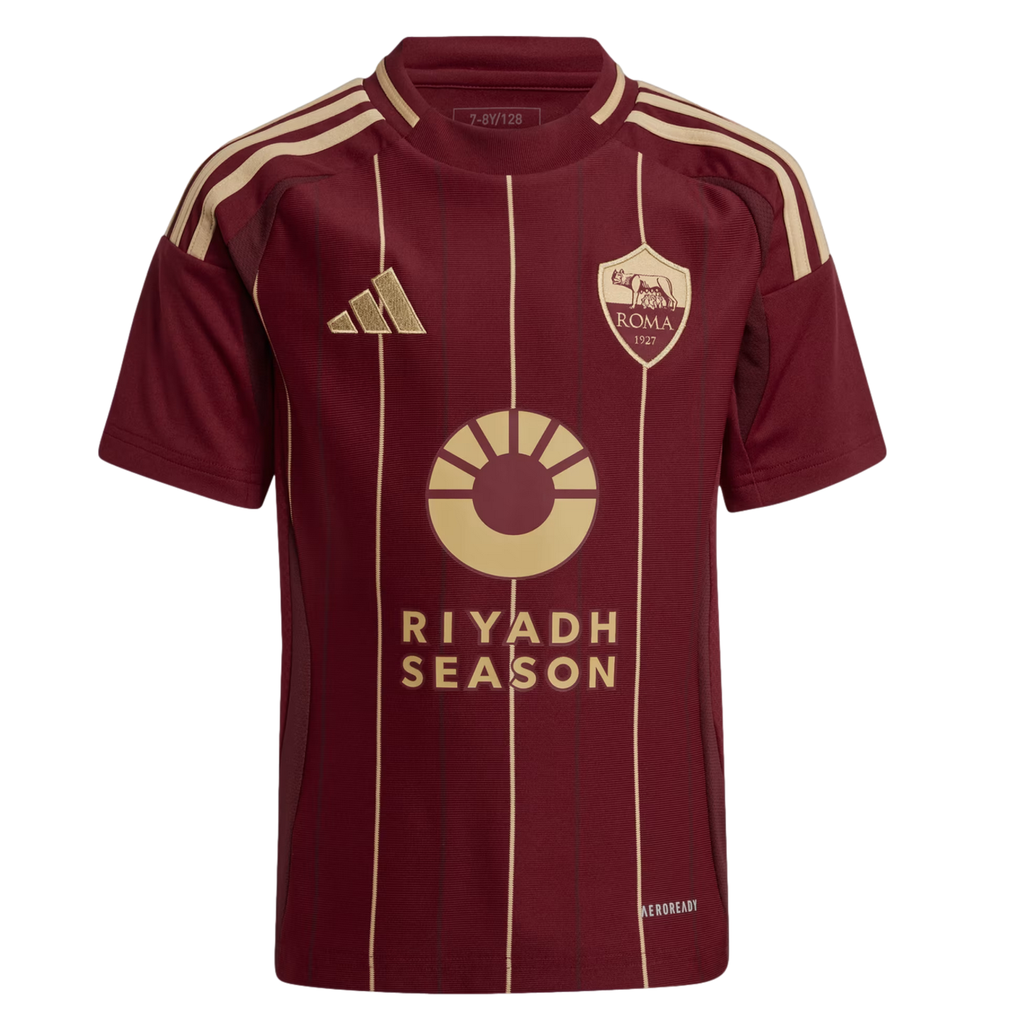 (ADID-IS5846) Camiseta de local juvenil Adidas Roma 24/25 [TECOBU] (Lanzamiento 30/7/24)