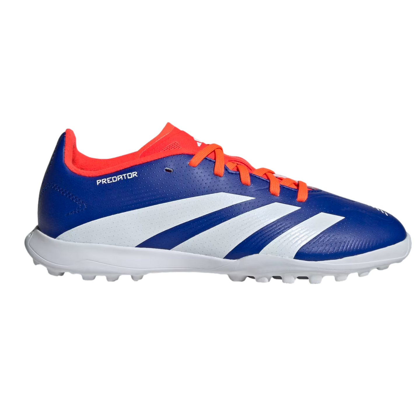 (ADID-IF6413) Zapatos para césped juvenil Adidas Predator League [LUCBLU,FTWWHT,SOLRED] (Lanzamiento 10/06/24)