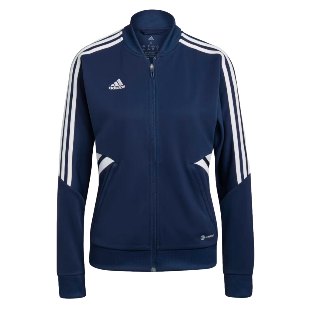 Adidas Condivo 22 Womens Track Jacket Soccer HA6242 Navy Blue