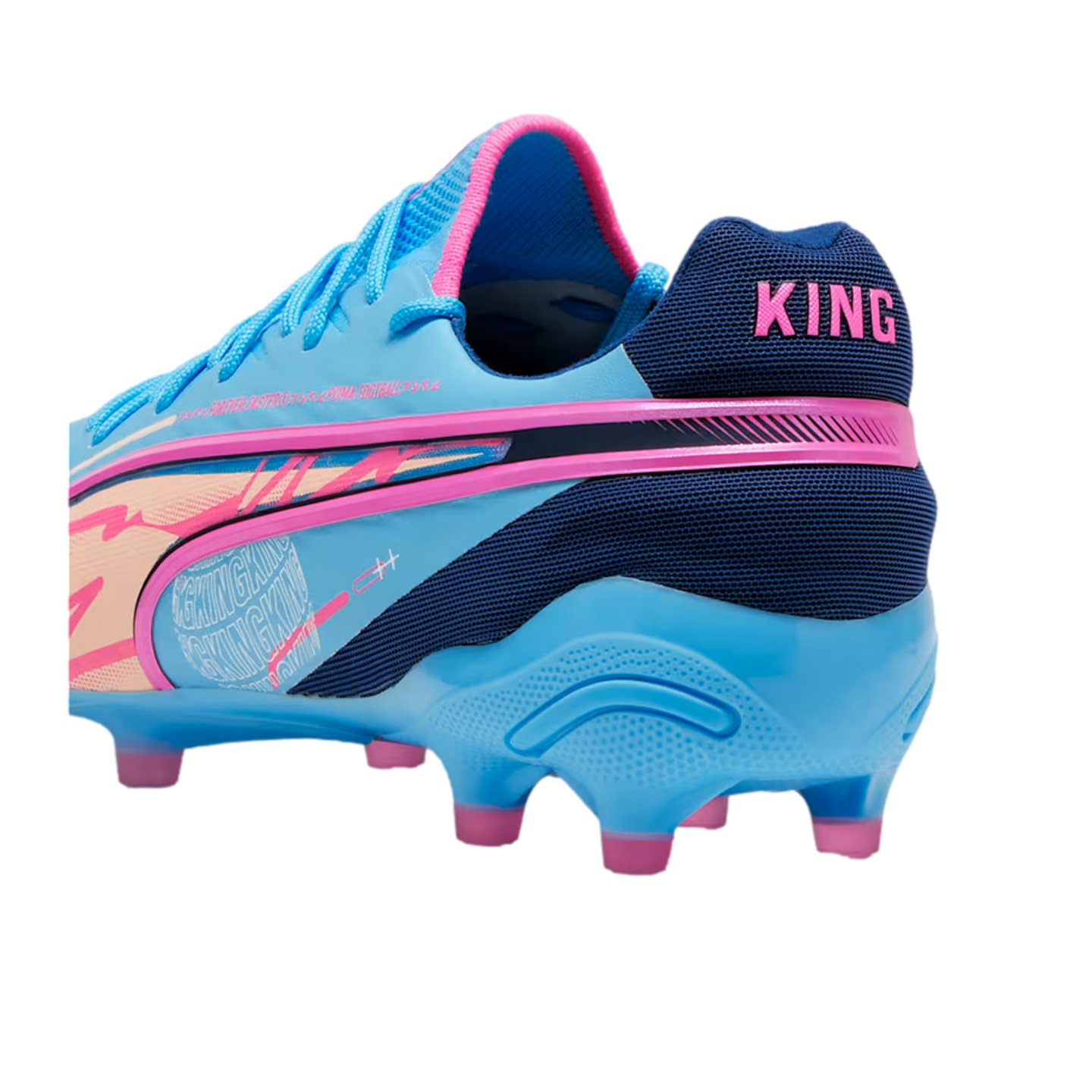 Puma King Ultimate Firm Ground Cleats Soccer 108069 01 Blue