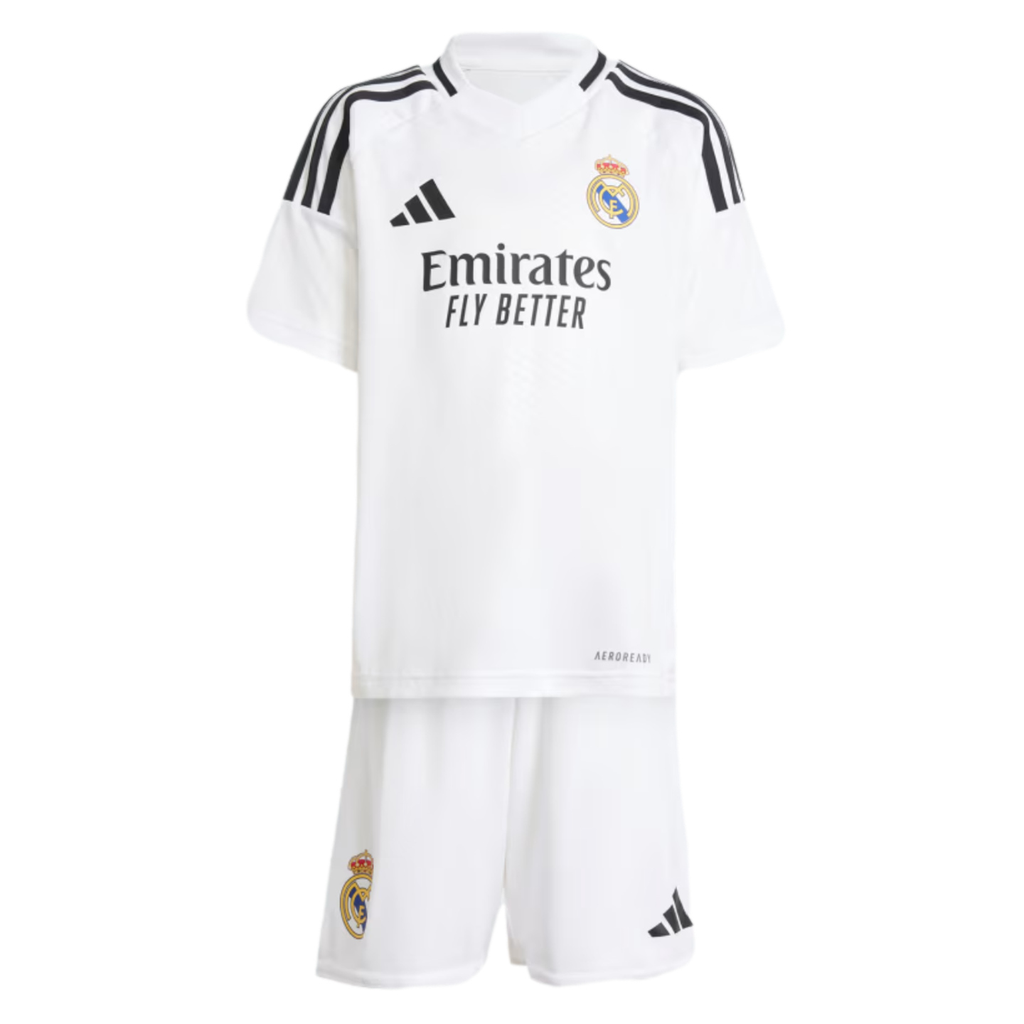 (ADID-IT5175) Mini kit de local para niños pequeños Adidas Real Madrid 24/25 [BLANCO] (Lanzamiento 19/6/24)