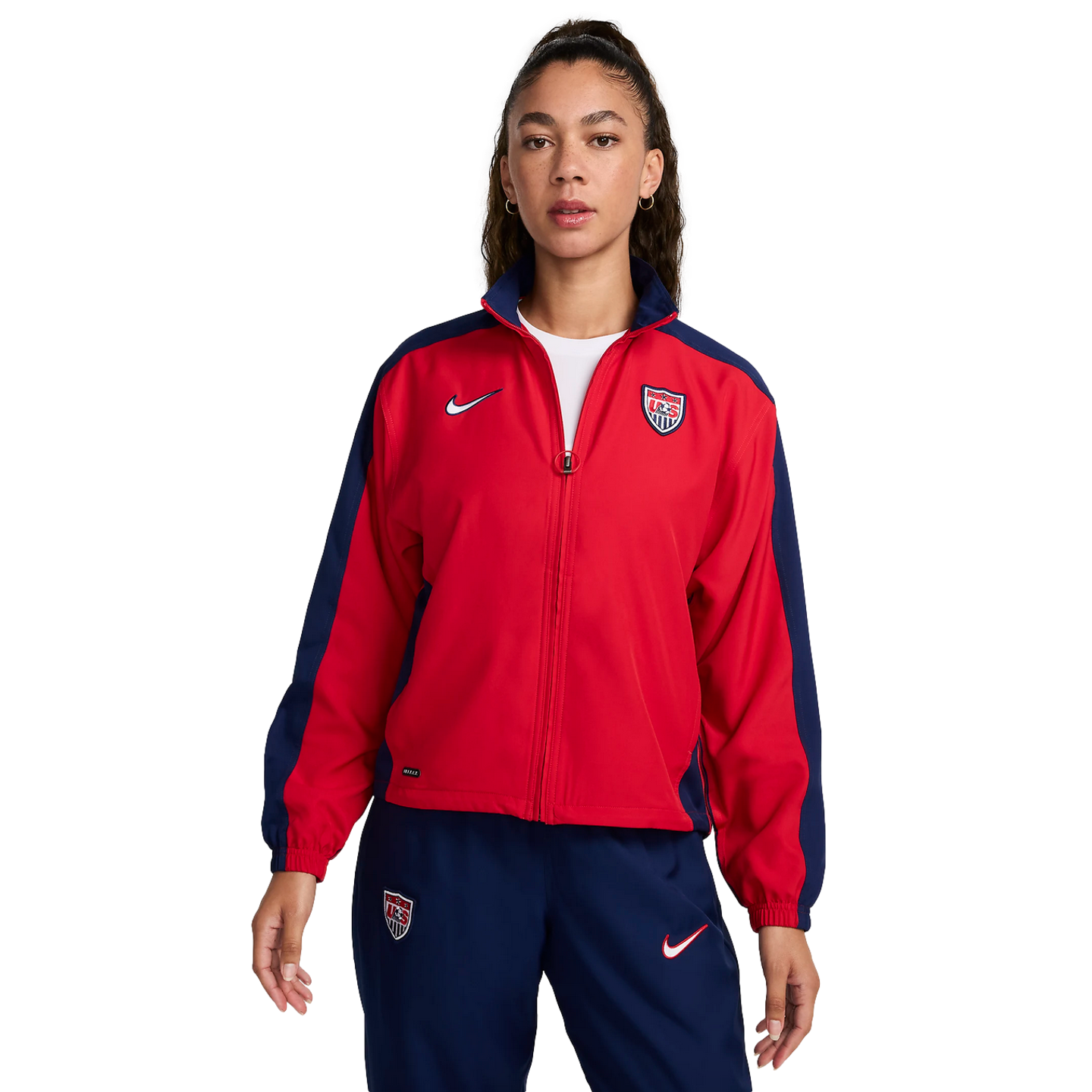 Veste de survêtement Nike USA 1999 pour femme, réédition de l'équipe nationale