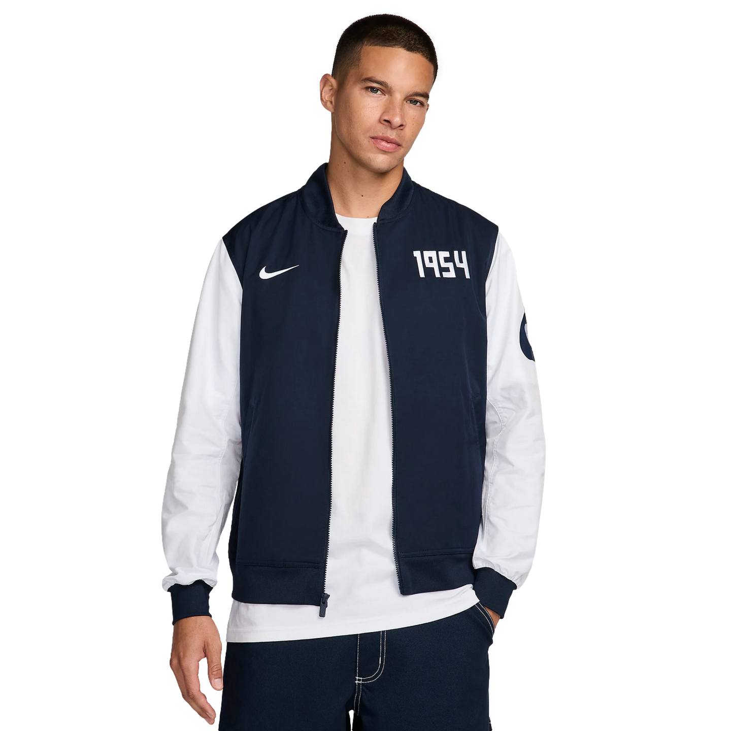 (NIKE-FQ3155-451) Chaqueta bomber Nike Pumas UNAM UL [OBSIDIANA/BLANCO/BLANCO] (Lanzamiento 7/1/24)