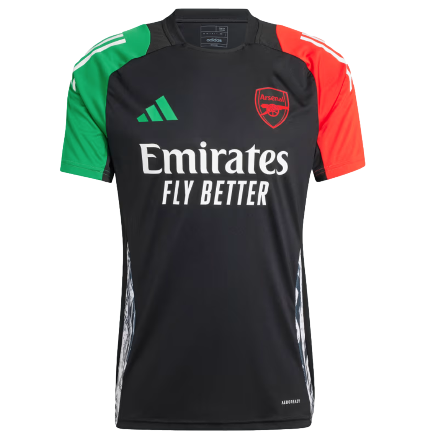 (ADID-IS9977) Camiseta de entrenamiento Adidas Arsenal Euro [NEGRO] (Lanzamiento 12/09/24)