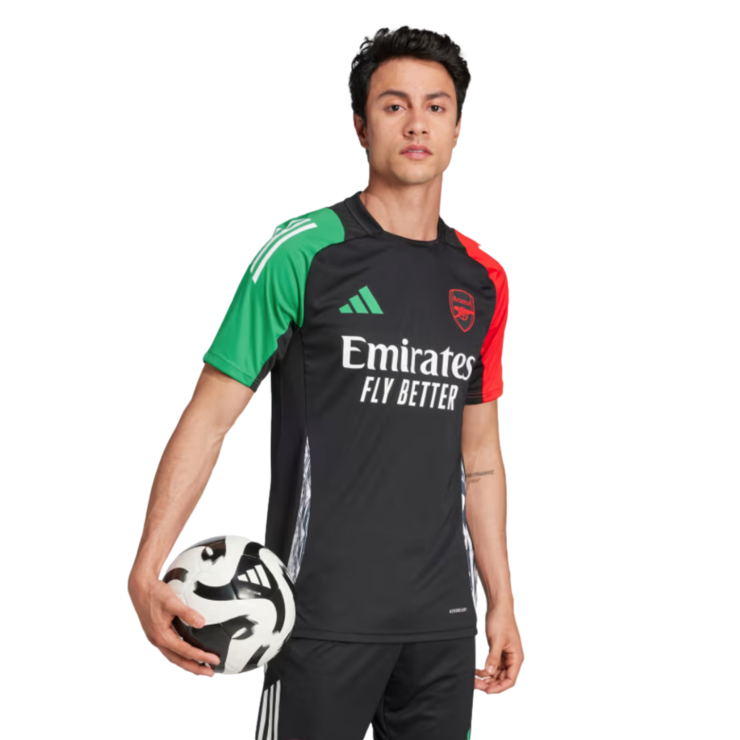 (ADID-IS9977) Camiseta de entrenamiento Adidas Arsenal Euro [NEGRO] (Lanzamiento 12/09/24)