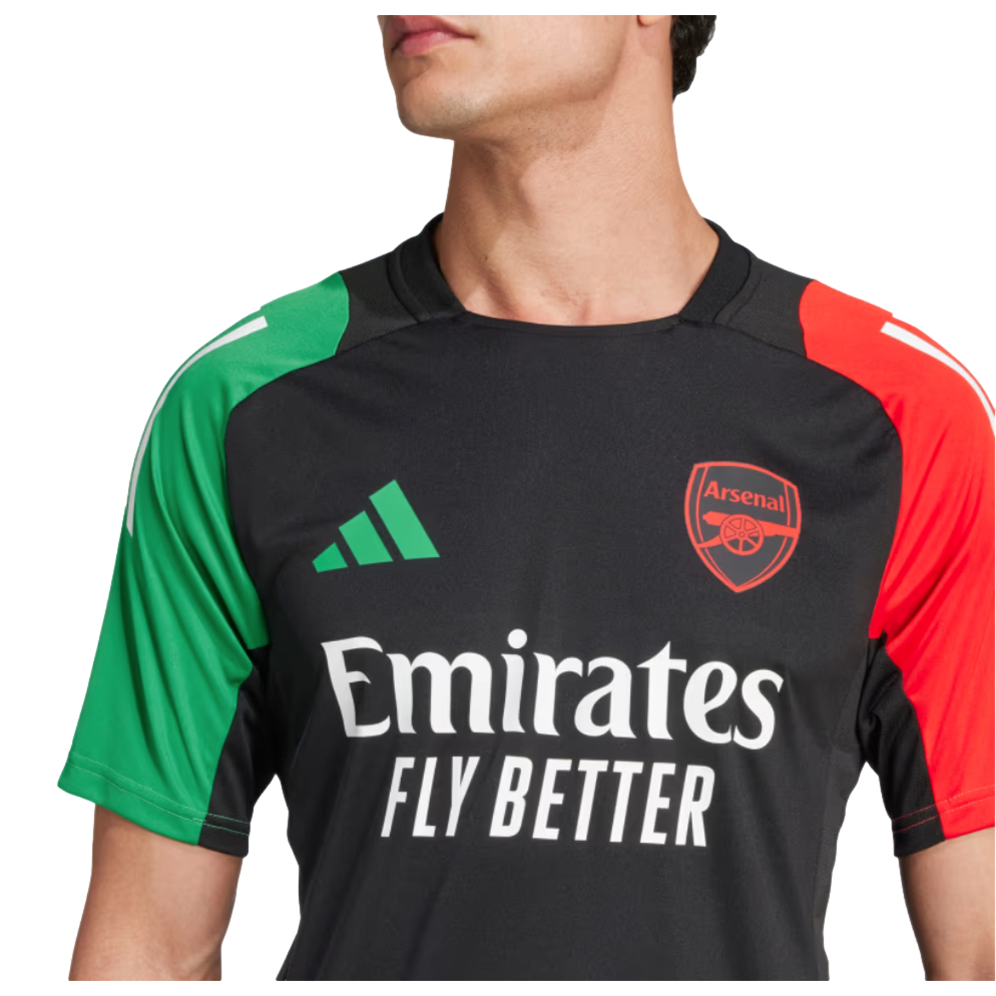 (ADID-IS9977) Camiseta de entrenamiento Adidas Arsenal Euro [NEGRO] (Lanzamiento 12/09/24)