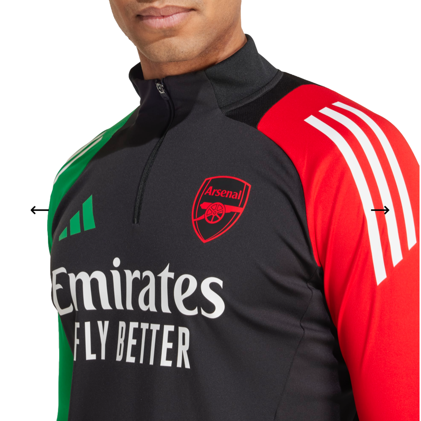 (ADID-IS9987) Camiseta de entrenamiento Adidas Arsenal Euro [NEGRO] (Lanzamiento 12/09/24)