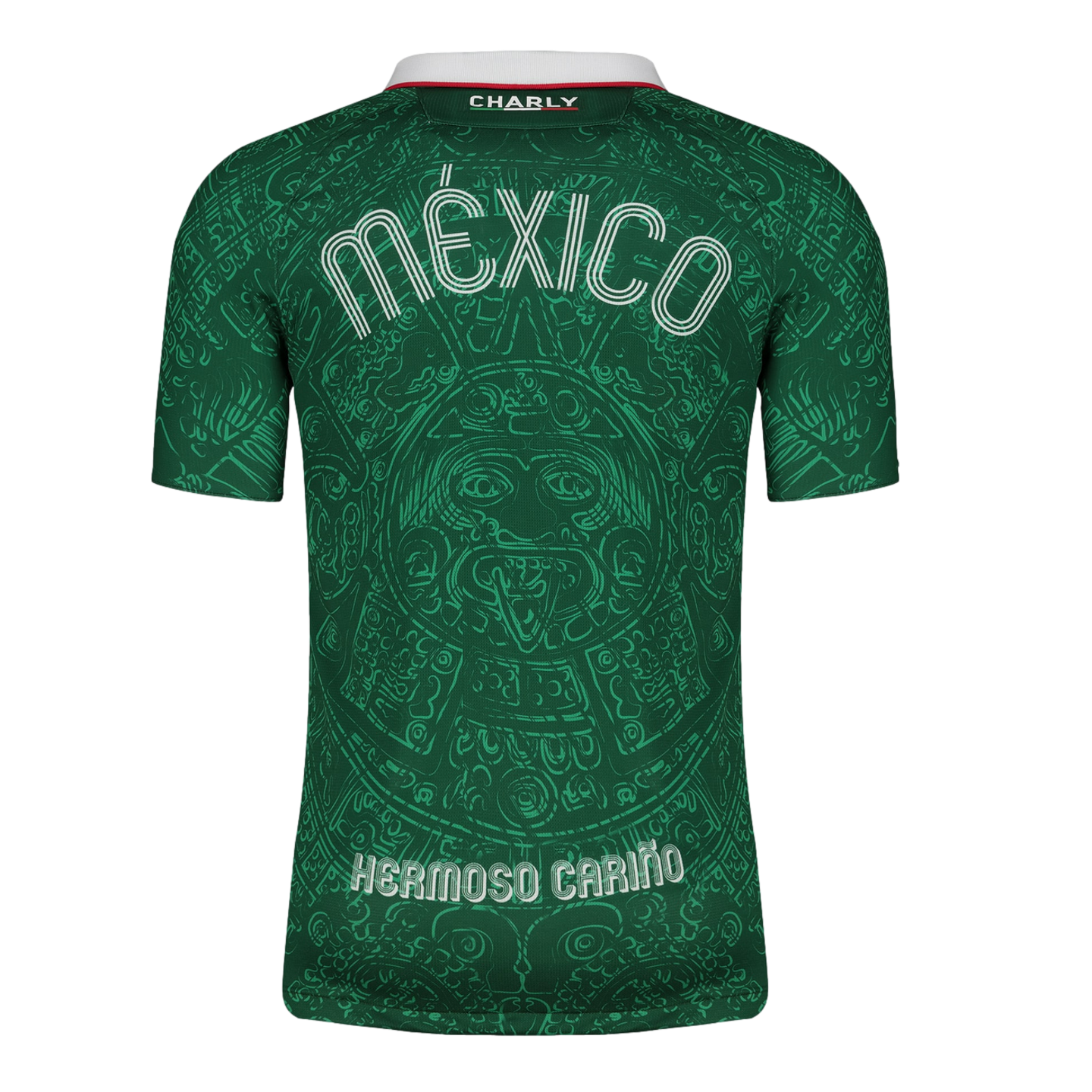 (CHAR-5020066-GRN) Maillot Charly Mexico Aztec Calendrier 24 Vert El Matador