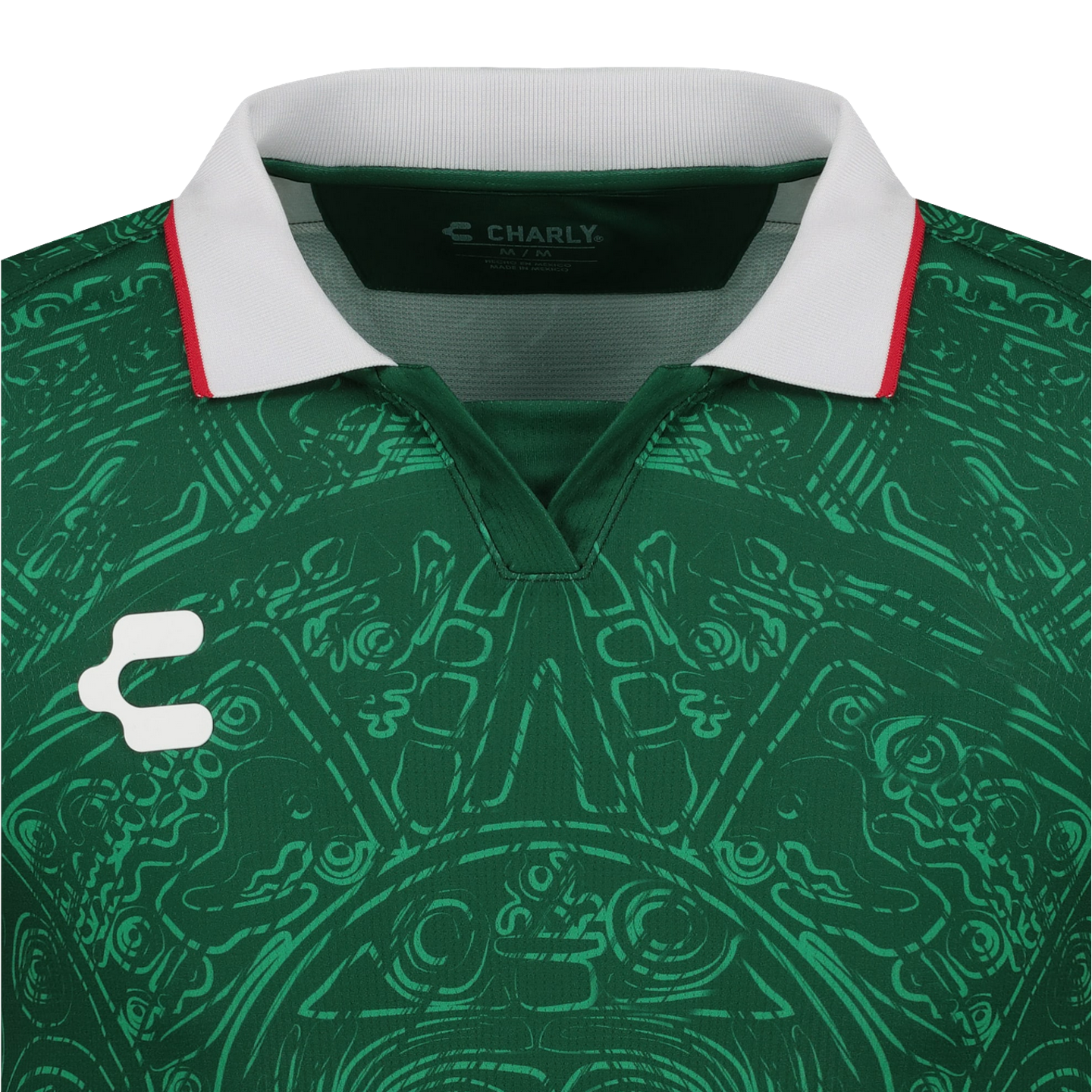 (CHAR-5020066-GRN) Maillot Charly Mexico Aztec Calendrier 24 Vert El Matador