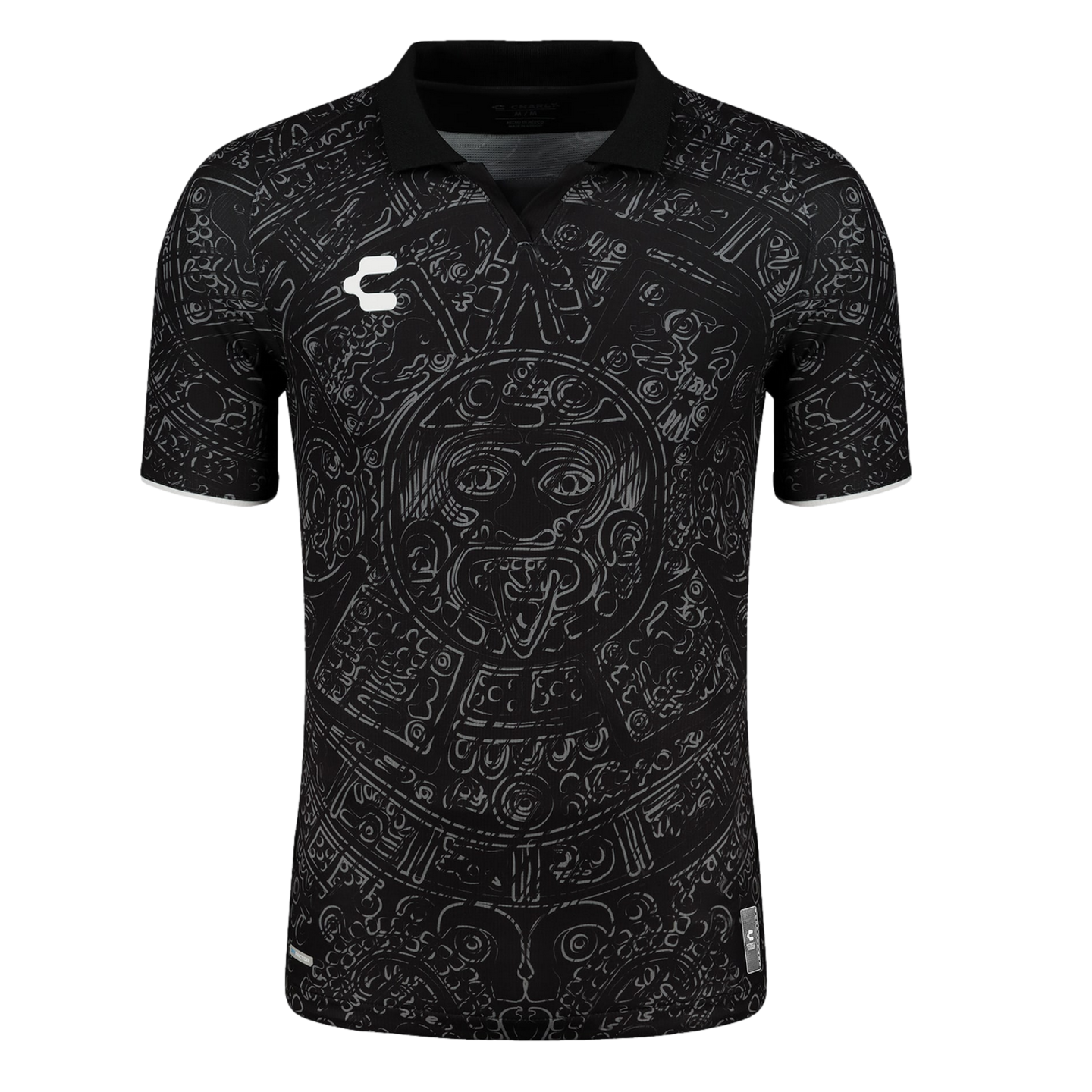 (CHAR-5020066-BLK) Maillot Charly Mexico Aztec Calendrier 24 Noir El Matador