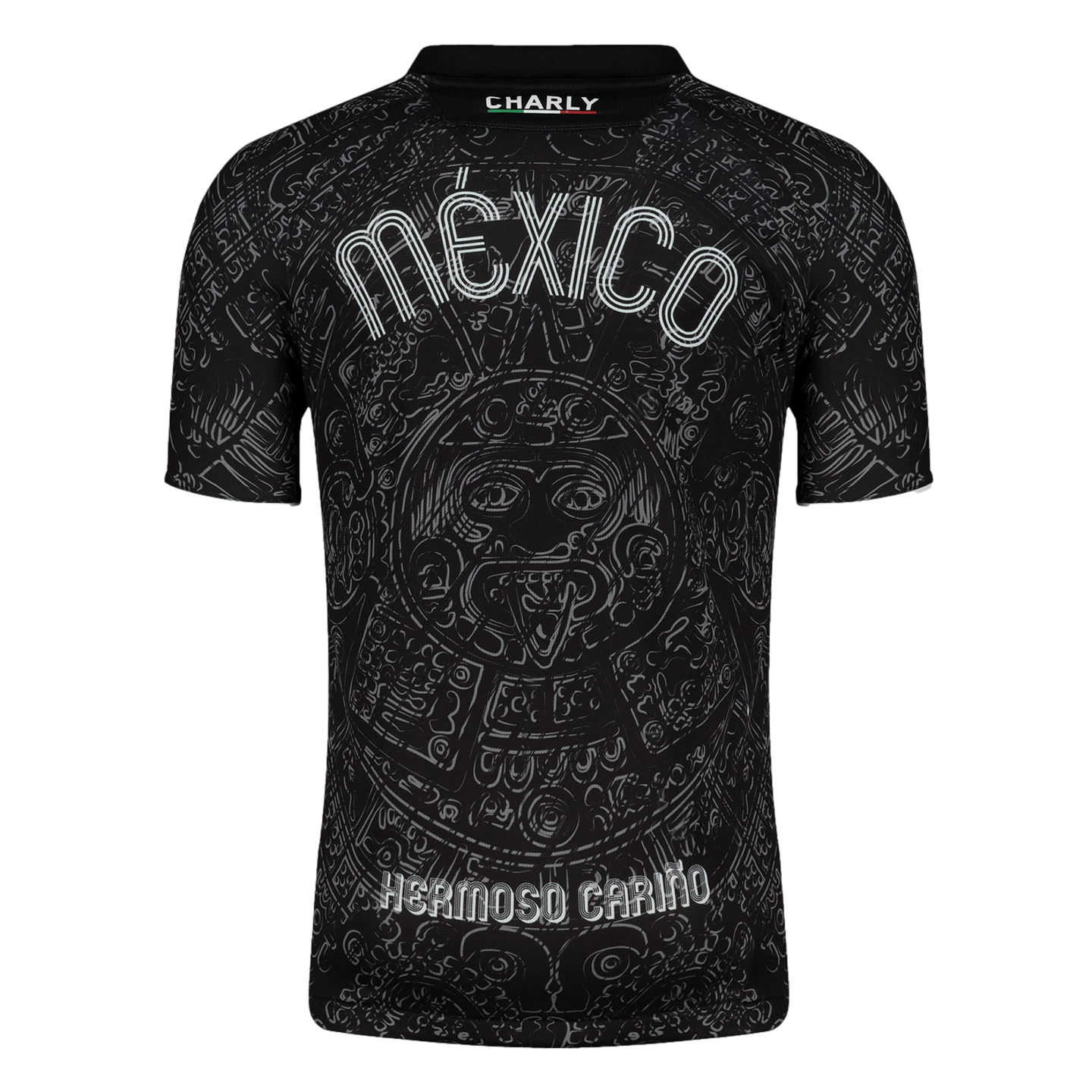 (CHAR-5020066-BLK) Maillot Charly Mexico Aztec Calendrier 24 Noir El Matador