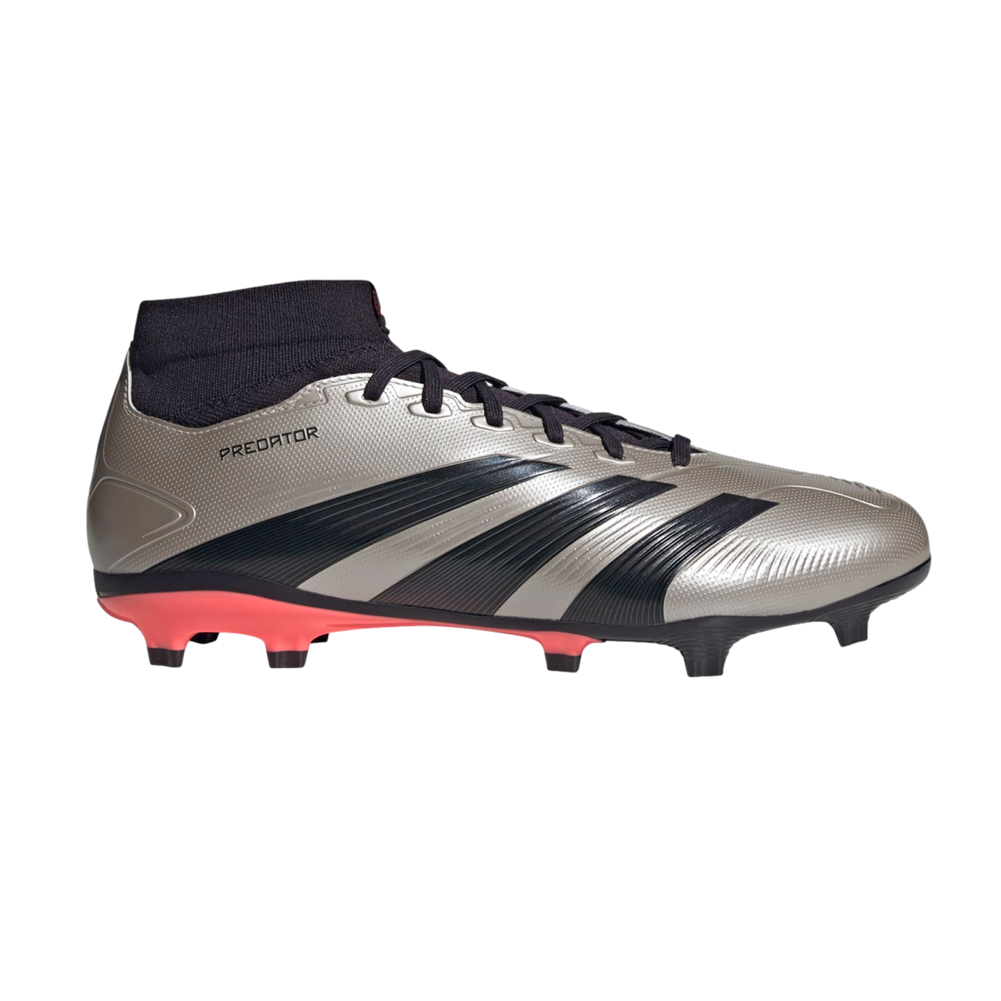 (ADID-IF6340) Chaussures de football à crampons pour terrain sec Adidas Predator League Sock [PLAMET/AURBLA/TURBO] (Lancement le 23/09/24)