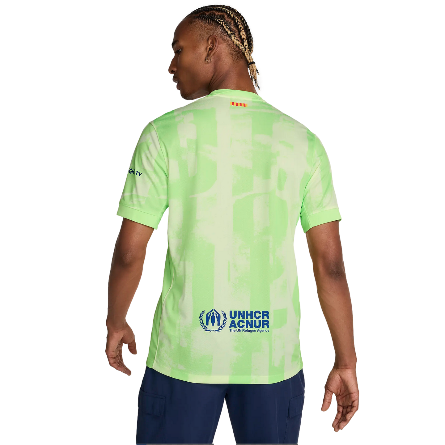 (NIKE-FQ2022-702) Nike Barcelona 24/25 Tercera camiseta [BARELY VOLT/BARELY VOLT/OLD ROYAL] (Lanzamiento 7/1/24)