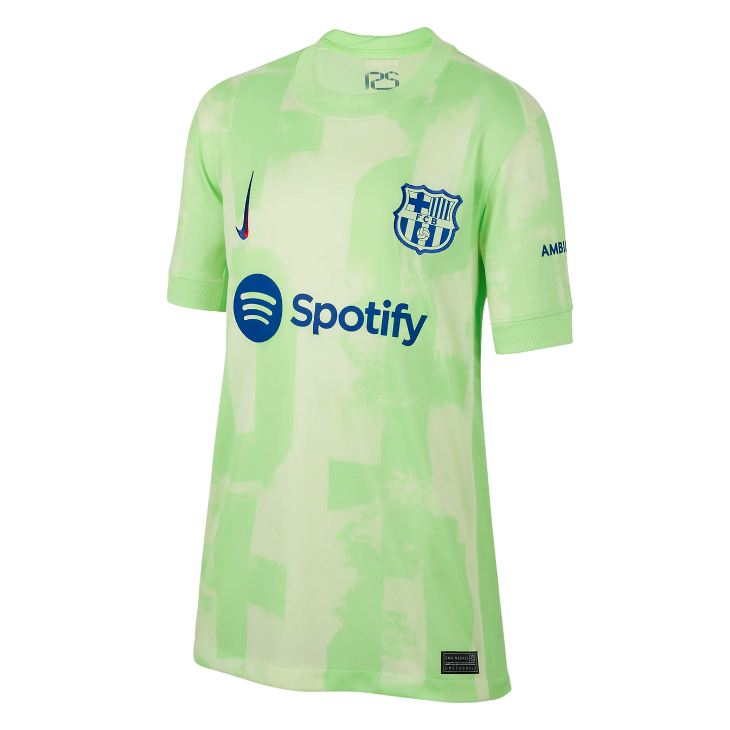 (NIKE-FQ2251-702) Nike Barcelona 24/25 Tercera camiseta juvenil [BARELY VOLT/BARELY VOLT/OLD ROYAL]