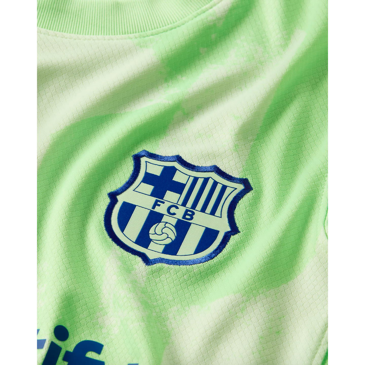 (NIKE-FQ2251-702) Nike Barcelona 24/25 Tercera camiseta juvenil [BARELY VOLT/BARELY VOLT/OLD ROYAL]