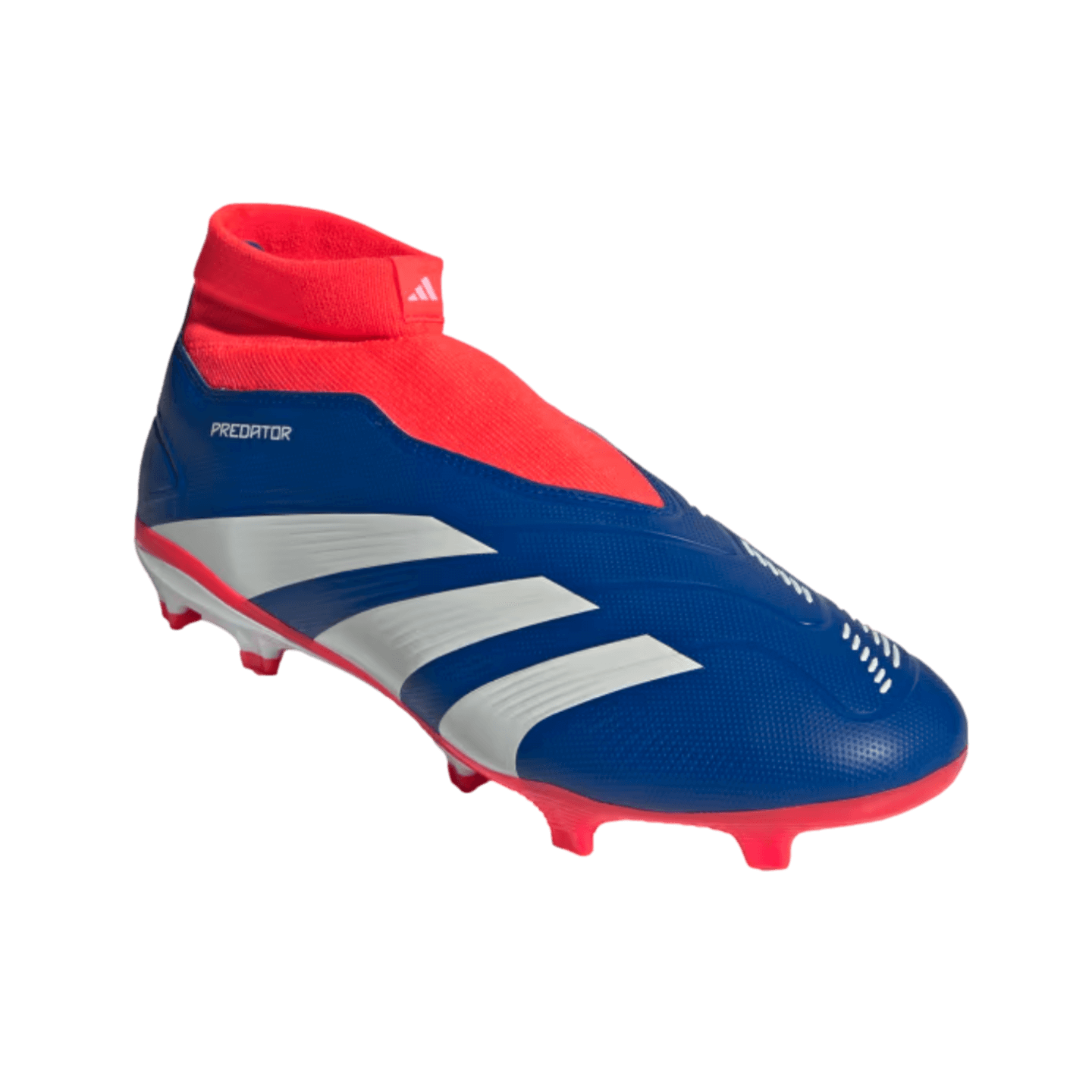 Chaussures de football sans lacets Adidas Predator League pour terrain sec IF6333 Bleu