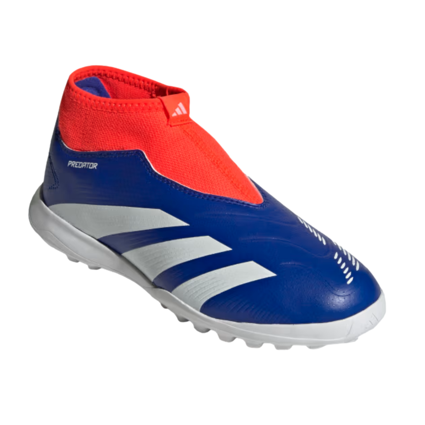 (ADID-IF6429) Zapatos para césped juvenil sin cordones Adidas Predator League [LUCBLU,FTWWHT,SOLRED] (Lanzamiento 6/10/24)