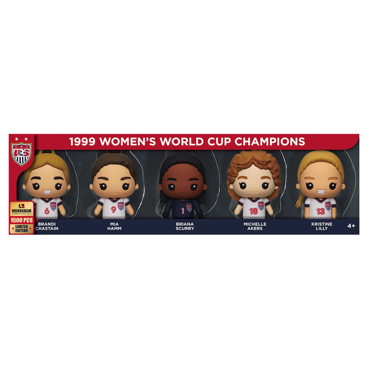 Ensemble de 5 clips pour sac Monogram 99ers, champions de la Coupe du monde féminine 1999