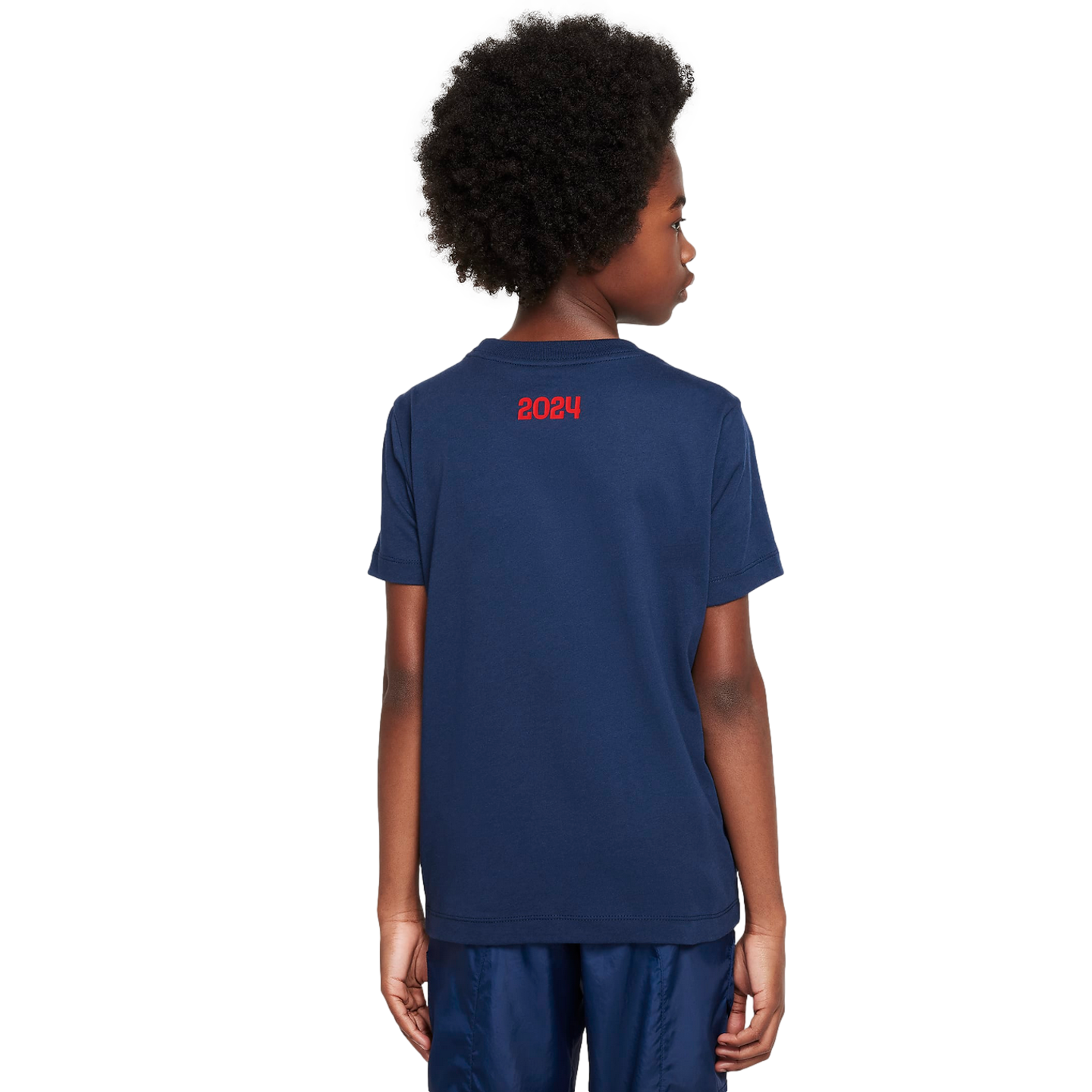 (NIKE-HF0902-410) Camiseta juvenil Nike Paris Saint-Germain Iconic AW [MIDNIGHT NAVY] (Lanzamiento 7/1/24)