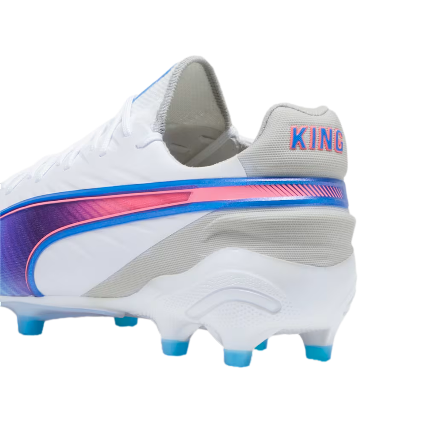 Botas de futbol para terreno firme Puma King Ultimate 107809 02 color blanco