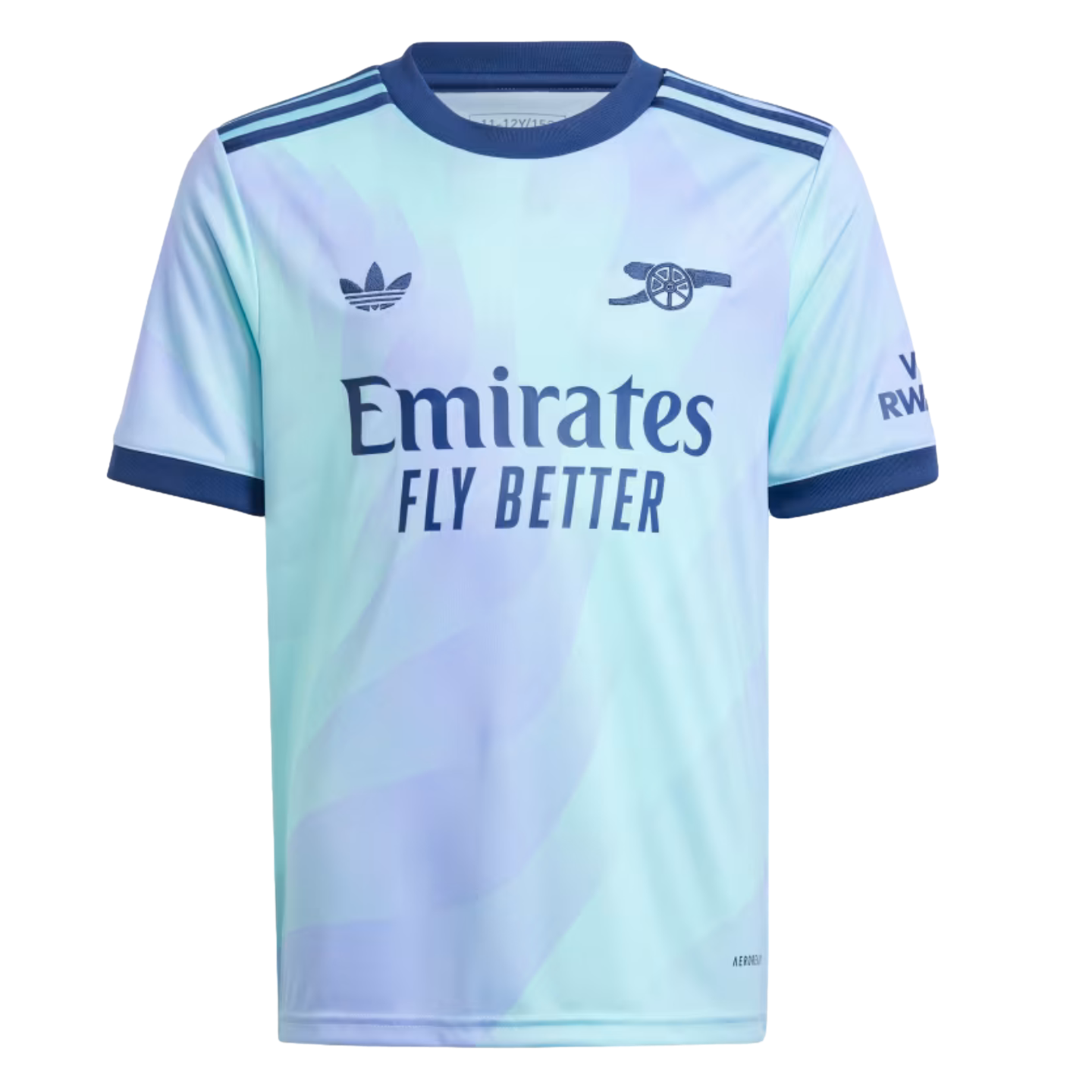 (ADID-IS8124) Adidas Arsenal 24/25 Tercera camiseta juvenil [CLAQUA,LTFLPU] (Lanzamiento 14/8/24)