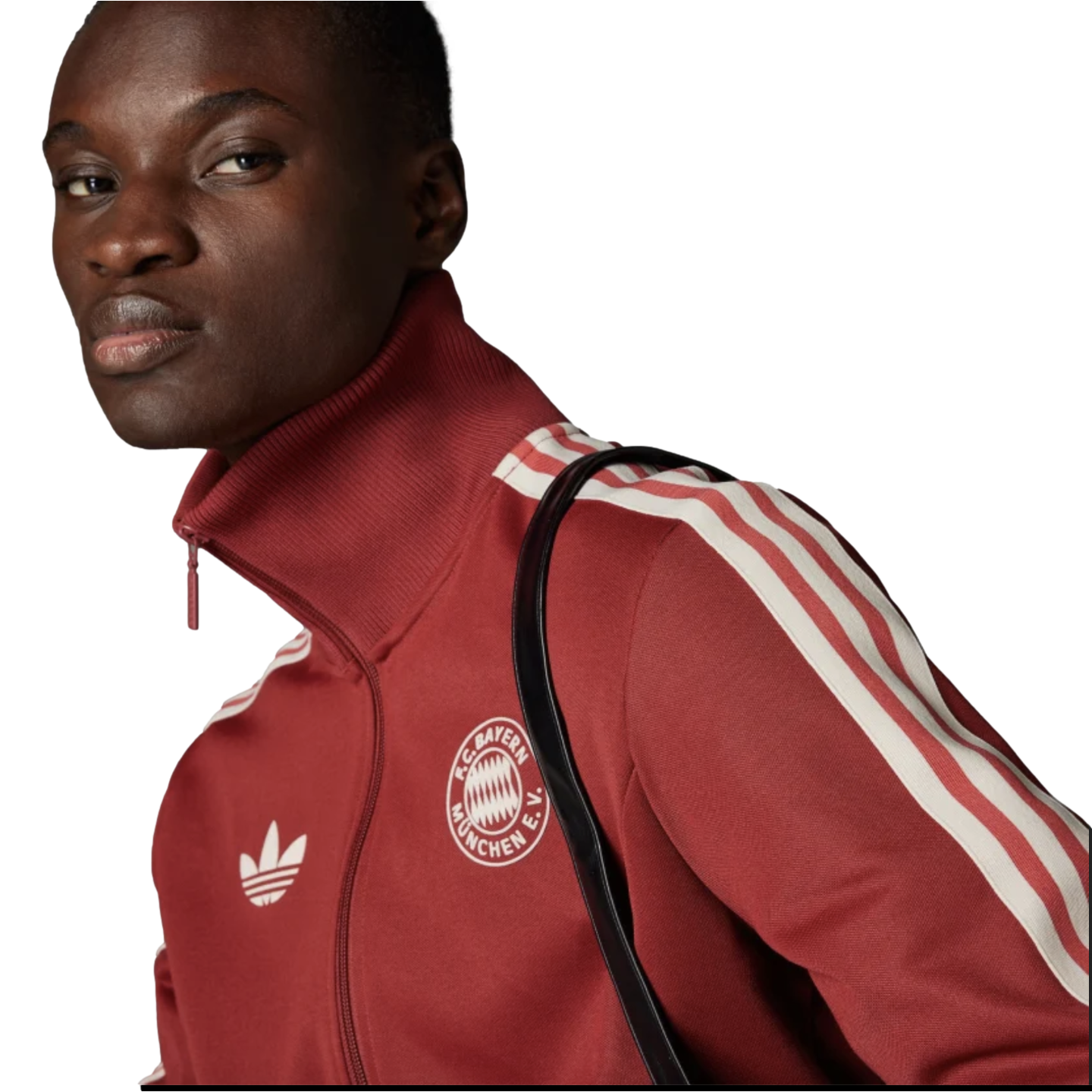 Adidas Bayern Munich Originals Beckenbauer Track Top Soccer IY0047 Red