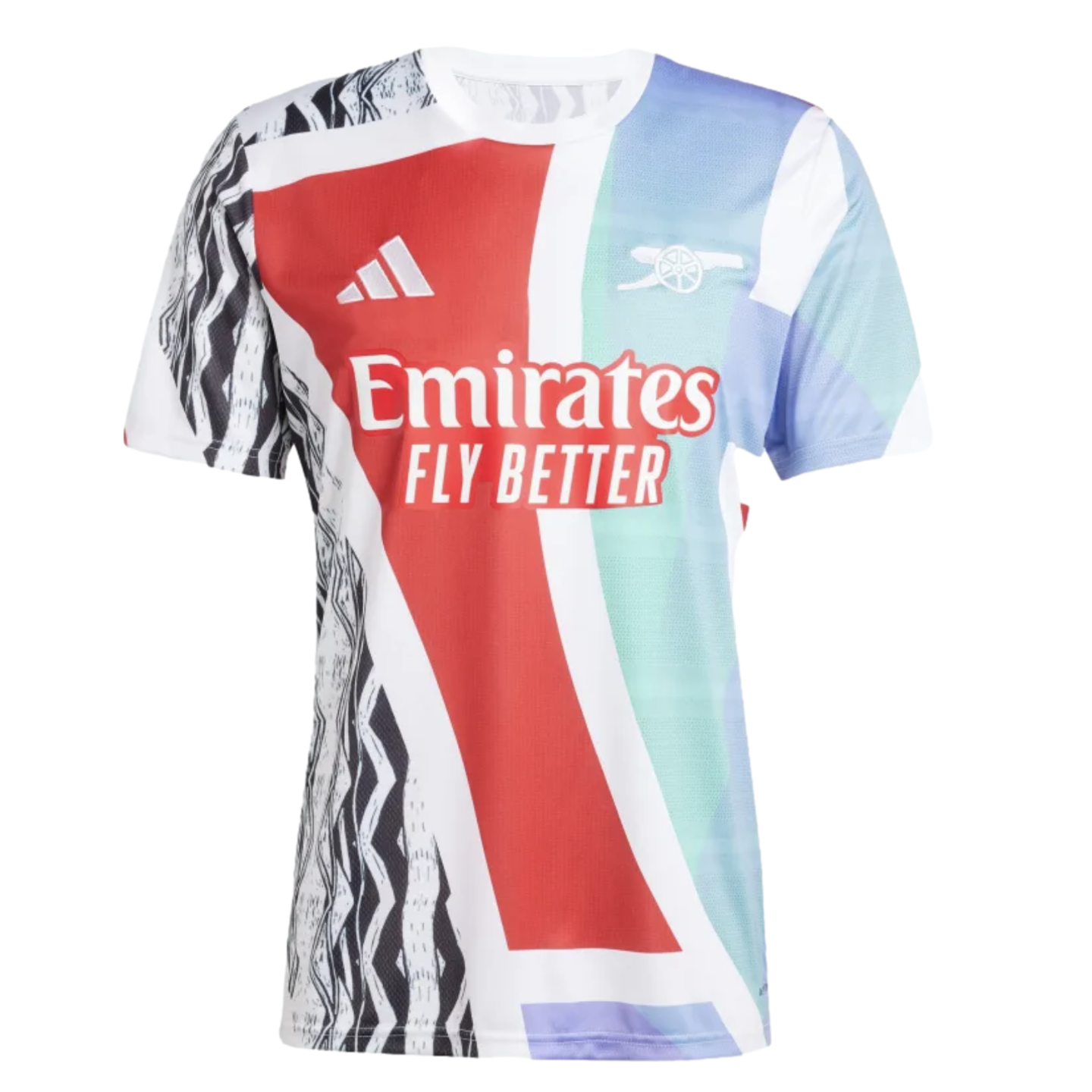 (ADID-JE7562) Maillot d'avant-match Adidas Arsenal [BETSCA/BLANC/NOIR/C] (Lancement le 02/12/24)