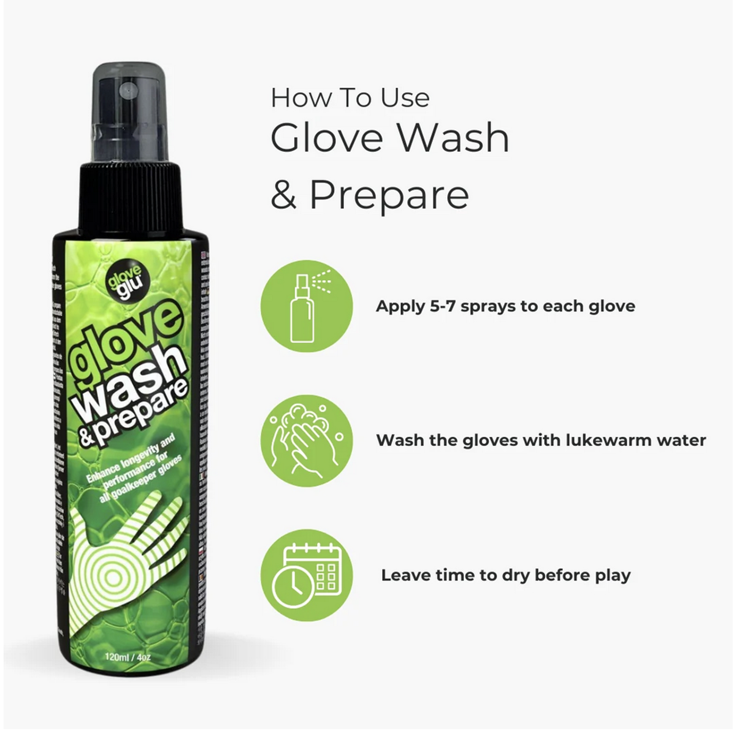 Gloveglu Wash & Prepare Goalkeeper Glove Spray (250ml)