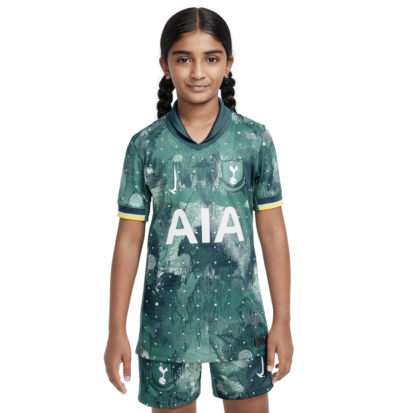 (NIKE-FQ2257-380) Maillot Nike Tottenham 24/25 Youth Third [ÉMAIL VERT/BICOASTAL/BLANC] (Lancement le 01/09/24)