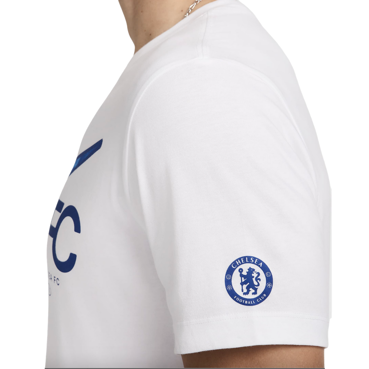 Nike Chelsea Swoosh Tee Soccer FV8569-100 White Nike Chelsea Swoosh Tee Soccer FV8569-100 White