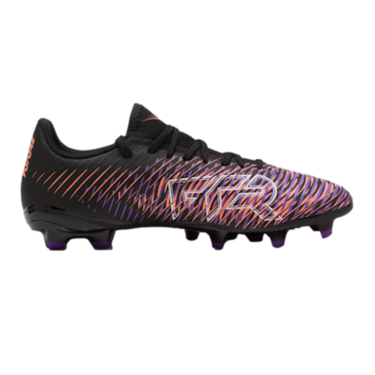 black and purple soccer cleats