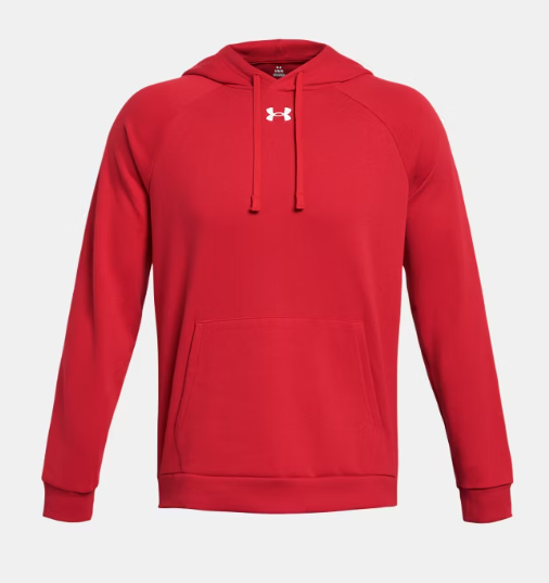 Under Armour Rival Fleece Hoodie - Red 1379757-601