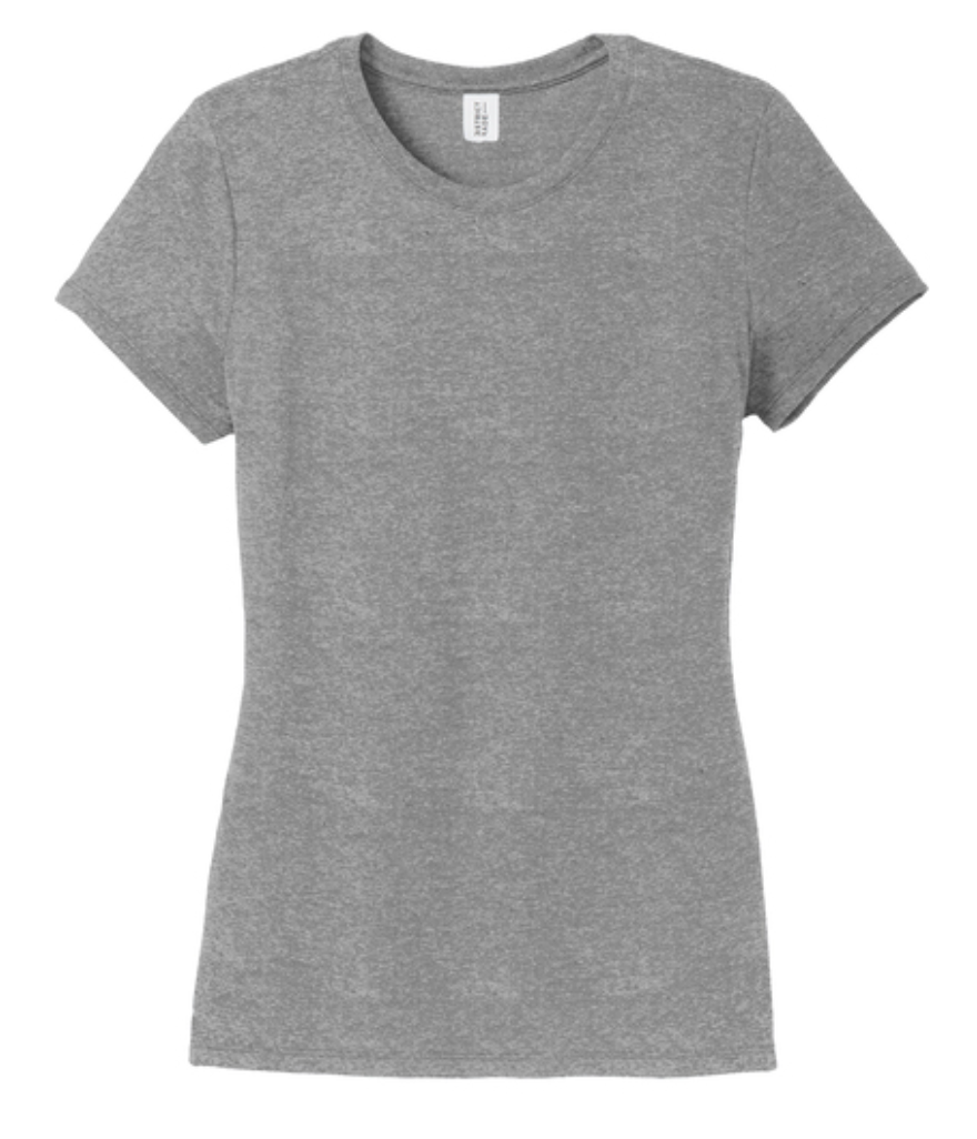 District Perfect Women's Tri Tee - Grey Frost