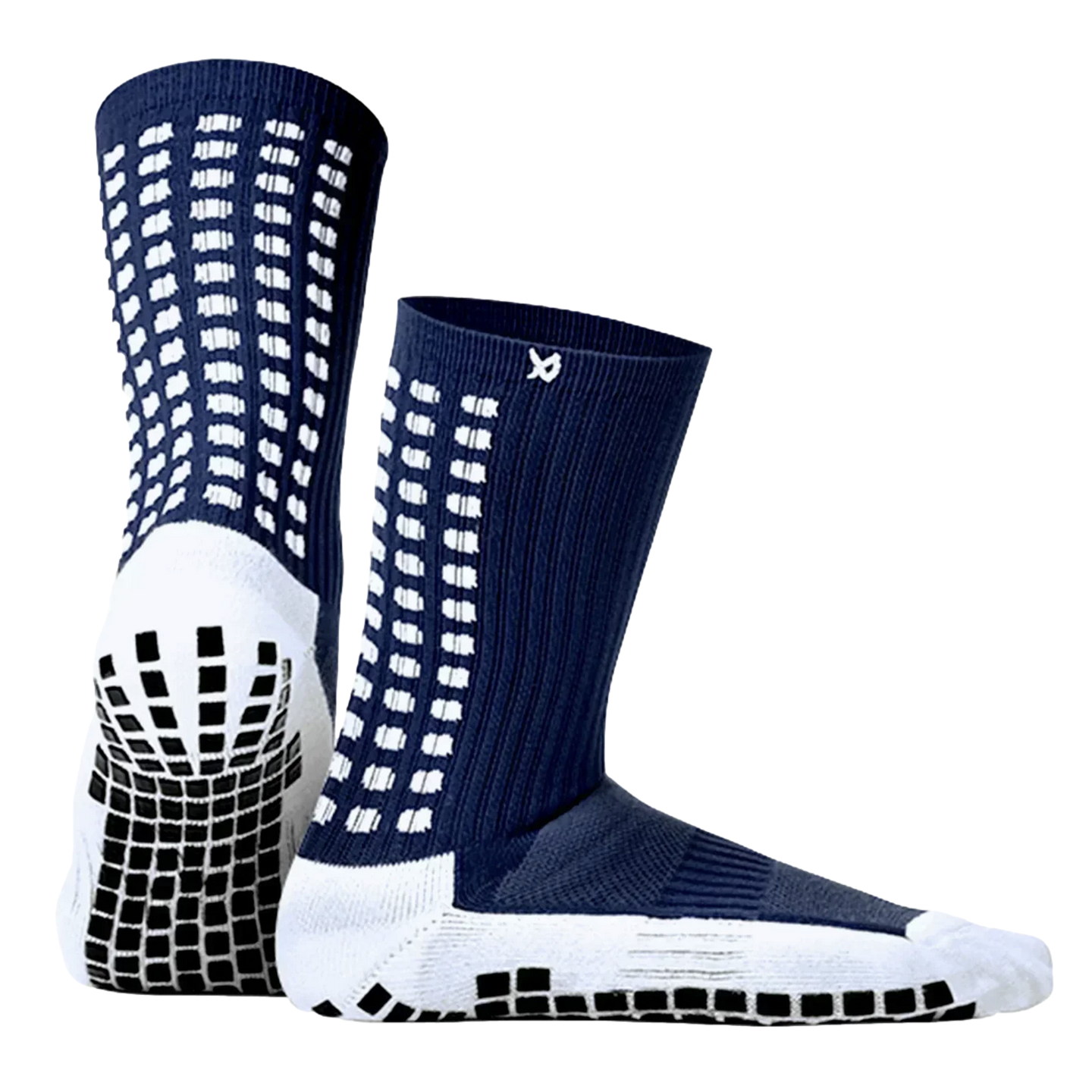 Lux Soccer Grip Calf Socks  - Navy Blue EB-LU-282