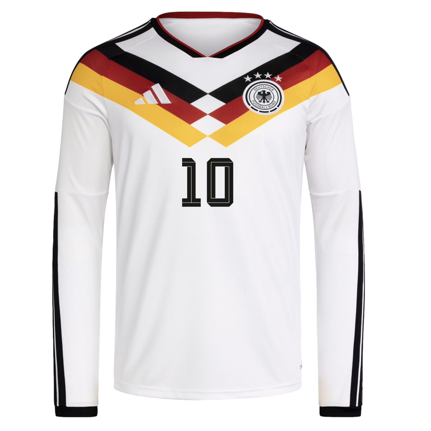 Adidas Germany 2026 Musiala #10 Long Sleeve Home Jersey Adidas Germany 2026 Musiala #10 Long Sleeve Home Jersey