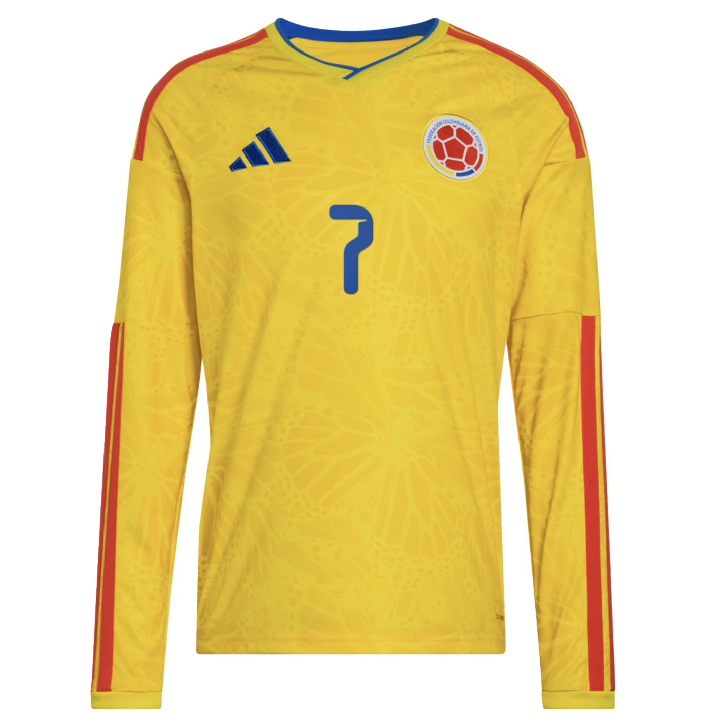 Adidas Colombia 2026 Luis Diaz #7 Long Sleeve Home Jersey