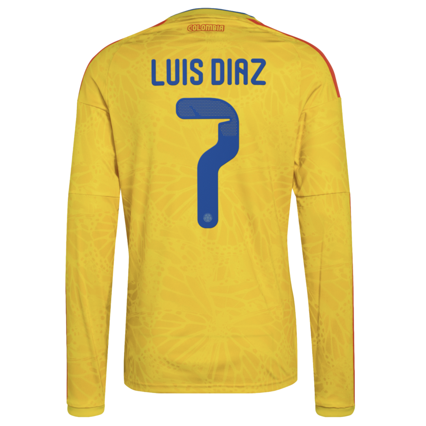 Adidas Colombia 2026 Luis Diaz #7 Long Sleeve Home Jersey