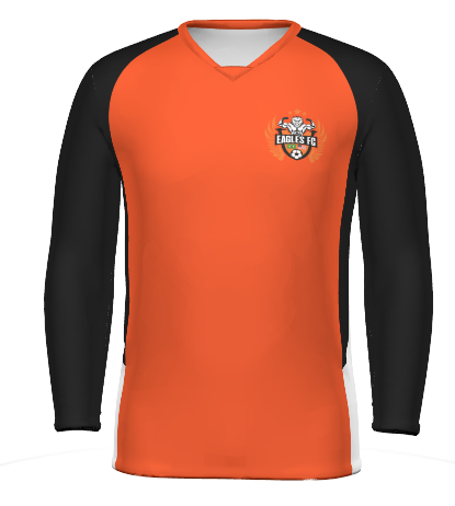 Eagles FC Custom Youth Goalkeeper Jersey - Orange/Black